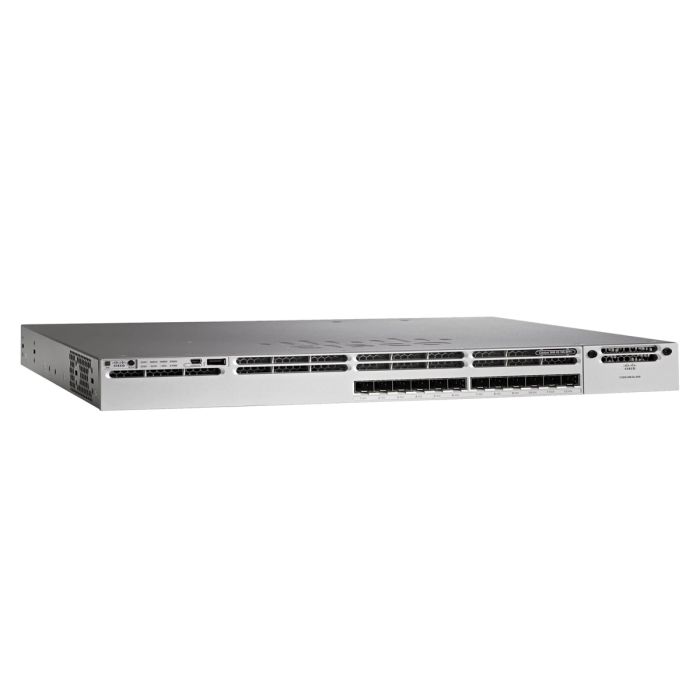 Cisco Catalyst WS-C3850-16XS-S – Switch – L3 – Managed – 12 x 1 Gigabit SFP- desktop, rack-mountable