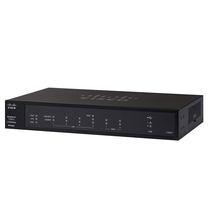 Cisco RV340-K9-NA 4-Port Gigabit Router with Dual WAN