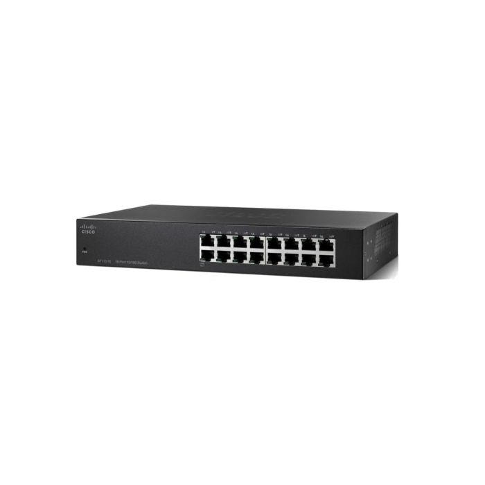 Cisco SF110-16-NA – Switch – unmanaged – desktop, rack-mountable