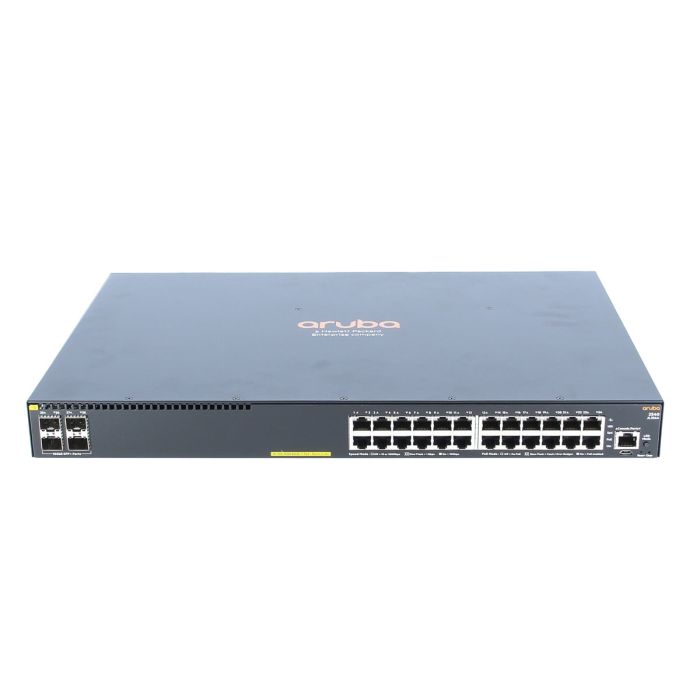HPE Aruba JH575A 2540 24G PoE+ 4SFP+ Managed L2 Gigabit Ethernet Power over Ethernet (PoE) 1U Grey