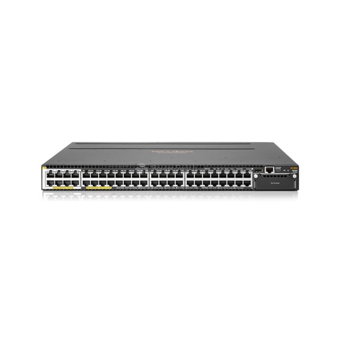 HPE Aruba JL076A 3810M 40G 8 Smart Rate PoE+ 1-slot Switch Managed L3 Gigabit Ethernet Black 1U (PoE)