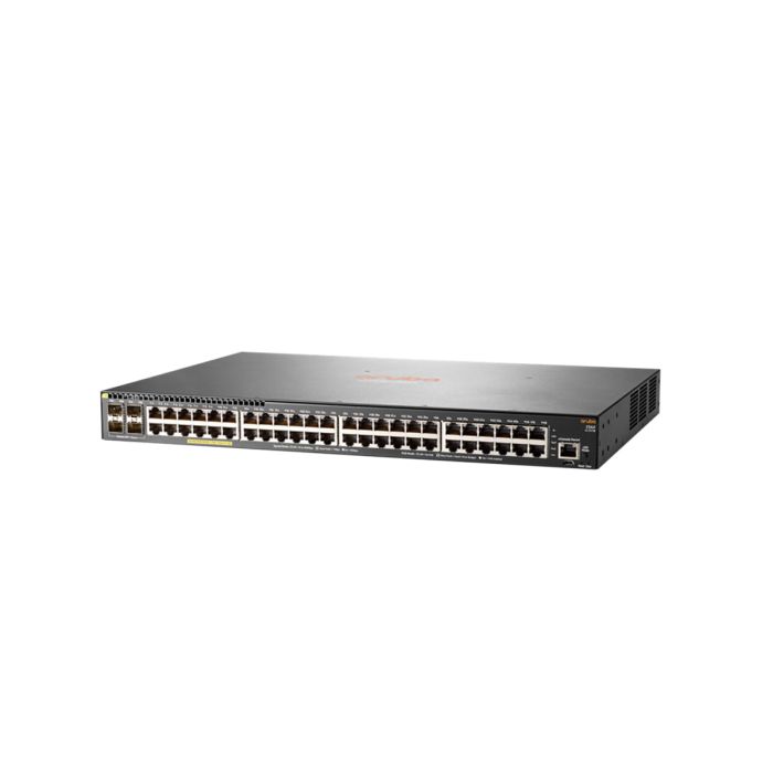 HPE Aruba JL357A 2540 48G PoE+ 4SFP+ Managed L2 Gigabit Ethernet (10/100/1000) Power over Ethernet (PoE) 1U Grey