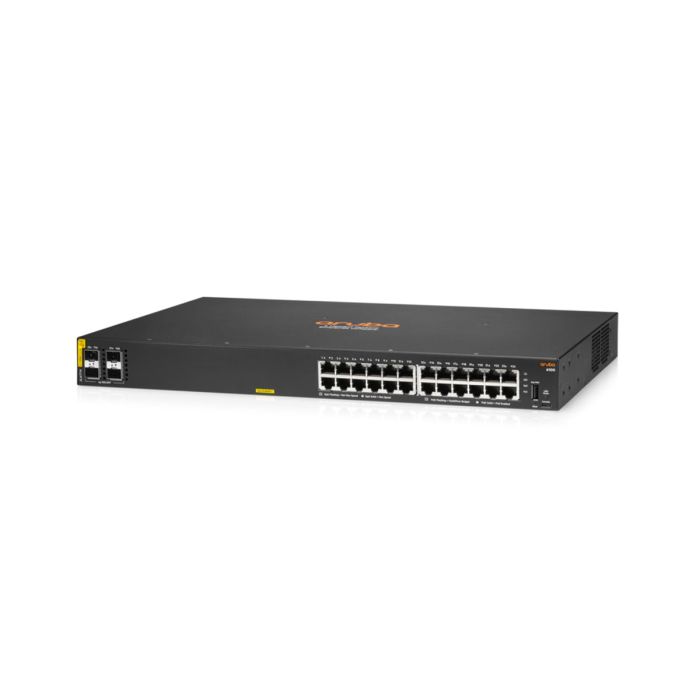 HPE Aruba JL675A 6100 48G Class4 PoE 4SFP+ 370W Managed L3 Gigabit Ethernet (10/100/1000) Power over Ethernet (PoE) 1U Black