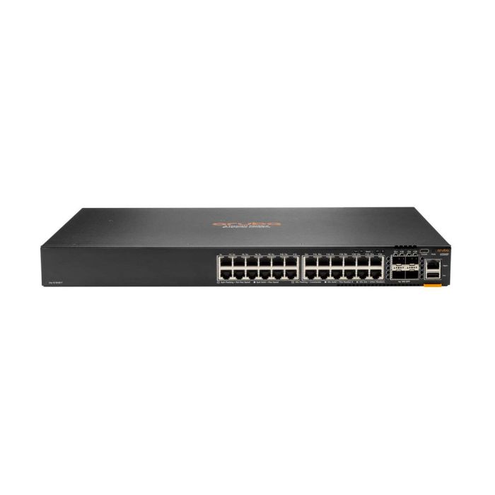 HPE Aruba JL725A 6200F 24G Class4 PoE 4SFP+ 370W Managed L3 Gigabit Ethernet (10/100/1000) Black 1U Power over Ethernet (PoE)