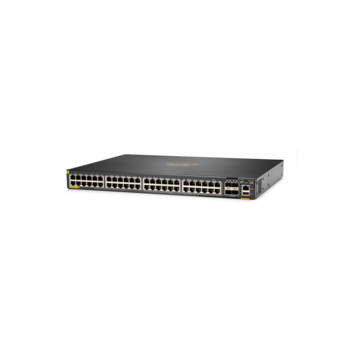HPE Aruba JL728A 6200F 48G Class4 PoE 4SFP+ 740W Managed L3 Gigabit Ethernet (10/100/1000) Power over Ethernet (PoE) 1U Black