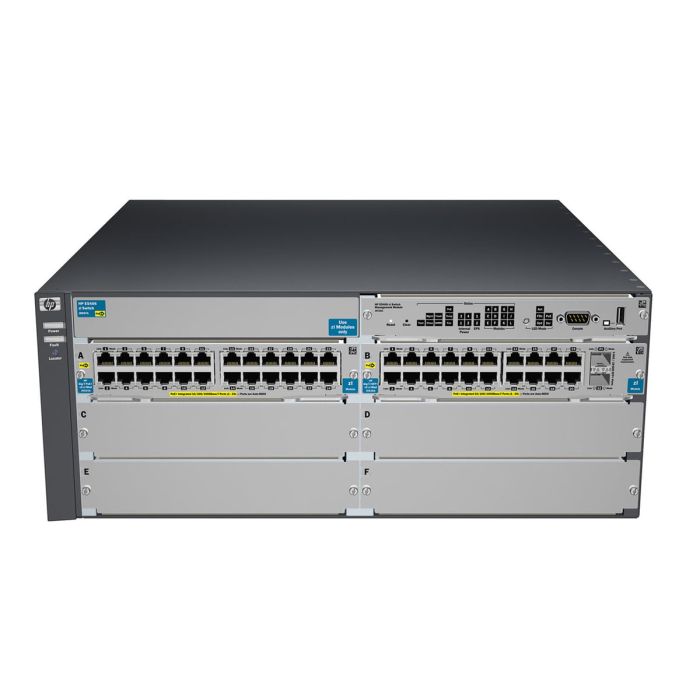 HPE J9533A ProCurve 5406-44G-PoE+-2XG v2 zl Managed L3 Gigabit Ethernet Grey 4U (PoE)