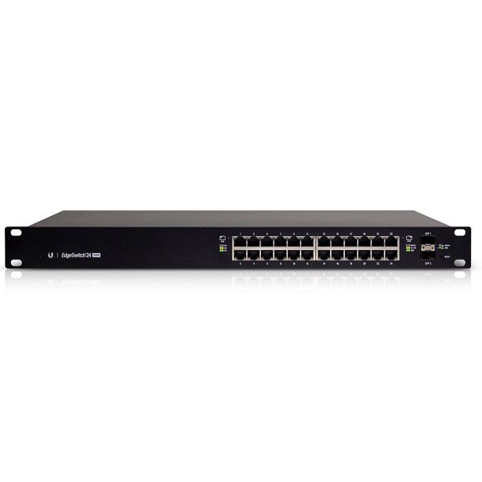 Ubiquiti Networks ES-24-250W network switch Managed L2/L3 Gigabit Ethernet (10/100/1000) Power over Ethernet (PoE) 1U Black